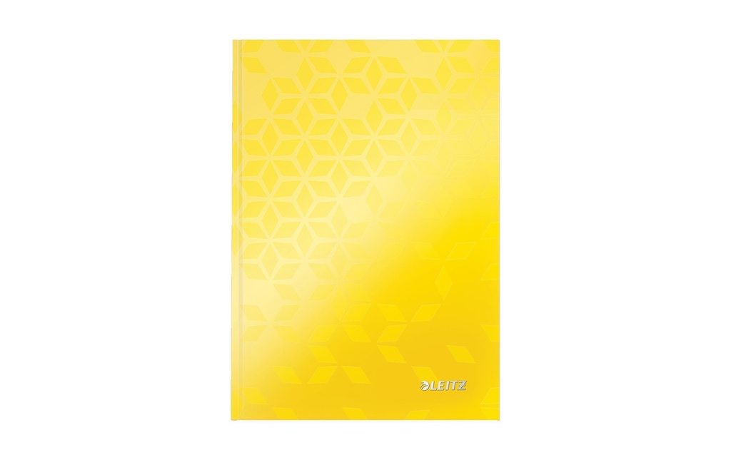 Leitz Bloc-notes WOW A5, À carreaux, Jaune