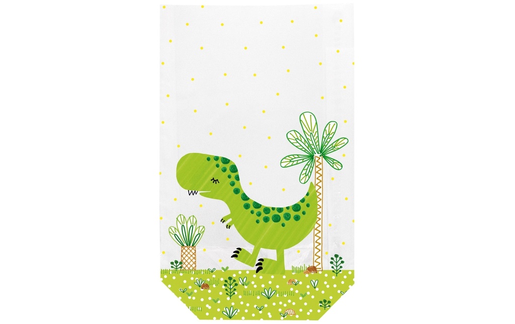 Braun + Company Sachet cadeau Dinos Multicolore, 11.5 x 19 cm