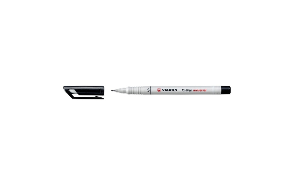 STABILO Stylo à feuilles OHPen Universal Noir, 10 pièces