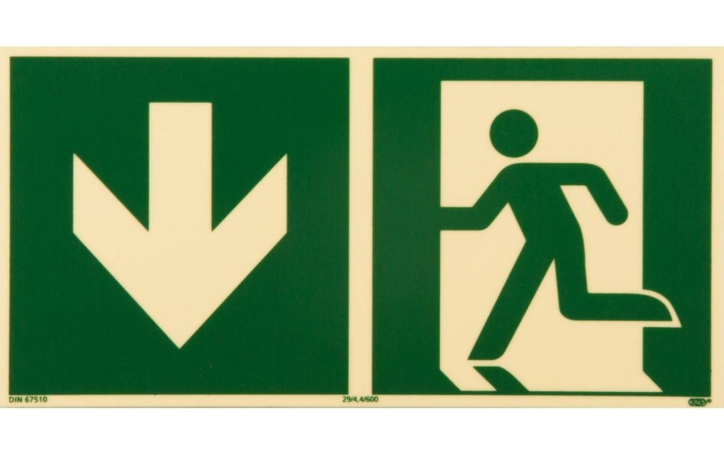 P.R.O. Sortie de secours – pictogramme 150 x 300 mm