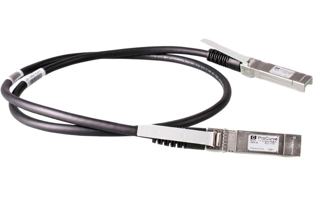 HPE Aruba Networking Câble direct attach J9281D SFP+/SFP+ 1 m
