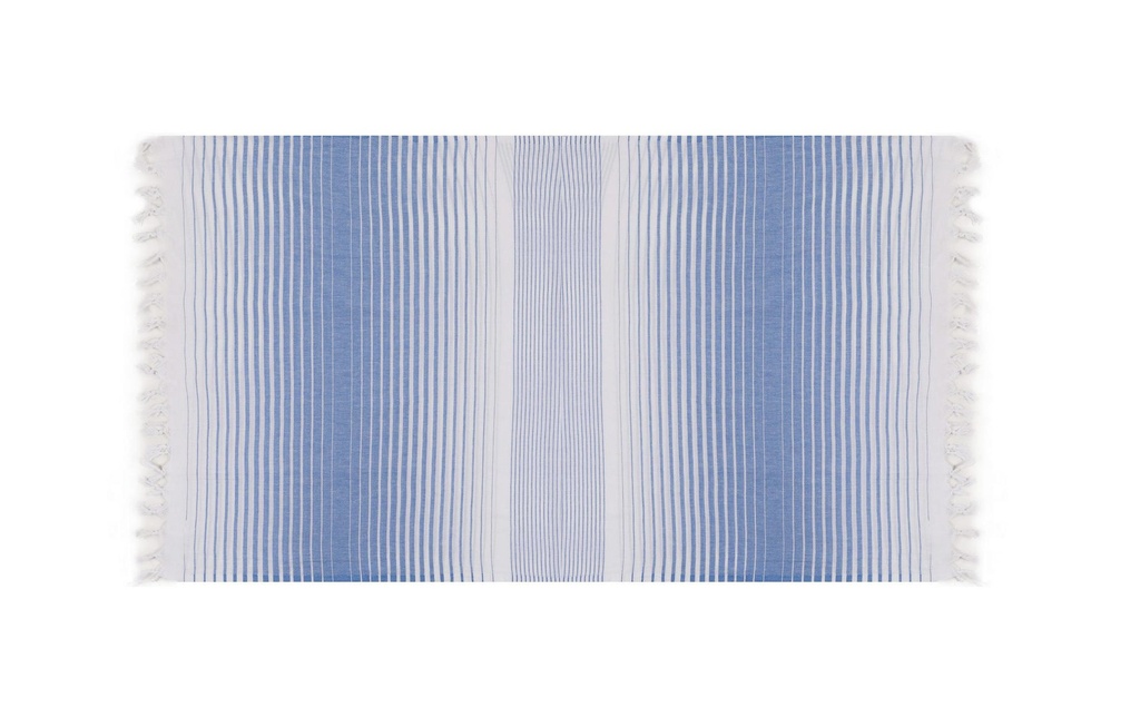 Foutastic Serviette de plage Golge Blanc, Bleu