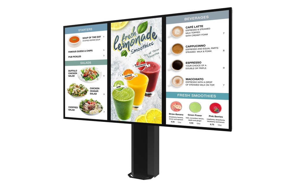 Peerless-AV Tableau de menu KOF555-3-LGE-EUK 55