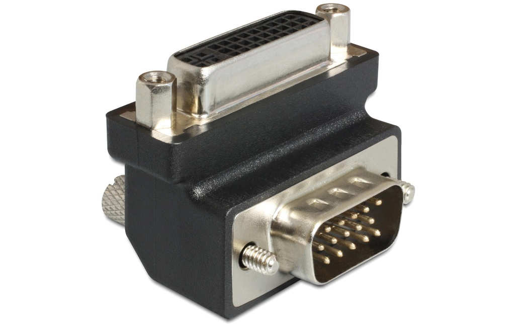 Delock Adaptateur d’angle 90°, m-f VGA - DVI-A