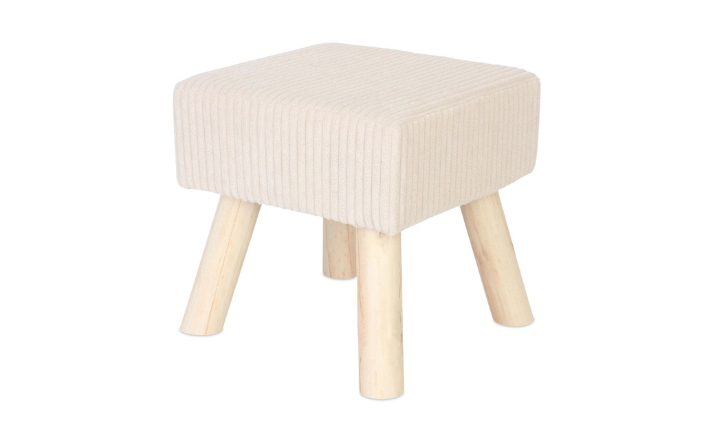 relaxdays Tabouret Cordon 30 x 30 cm Beige