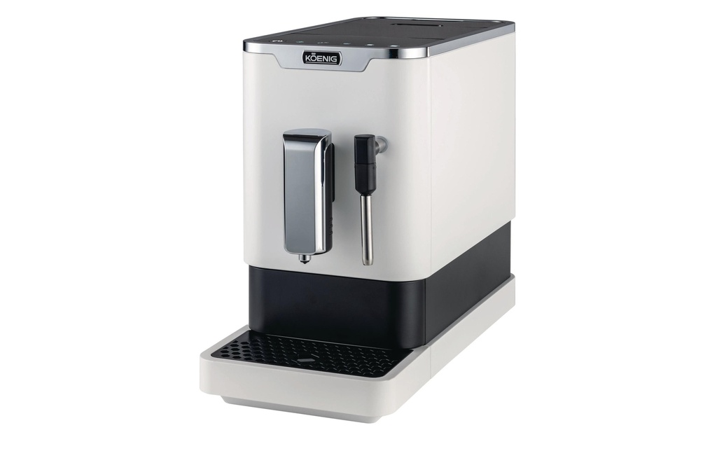 Koenig Machine à café automatique Finessa Milk Noir, Blanc