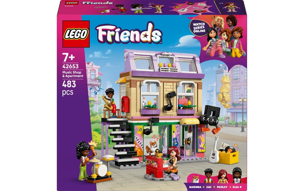 LEGO® Friends Magasin de musique & appartement 42653