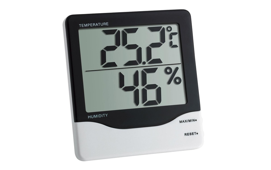 TFA Dostmann Thermo/hygromètre Digital, Noir / Blanc