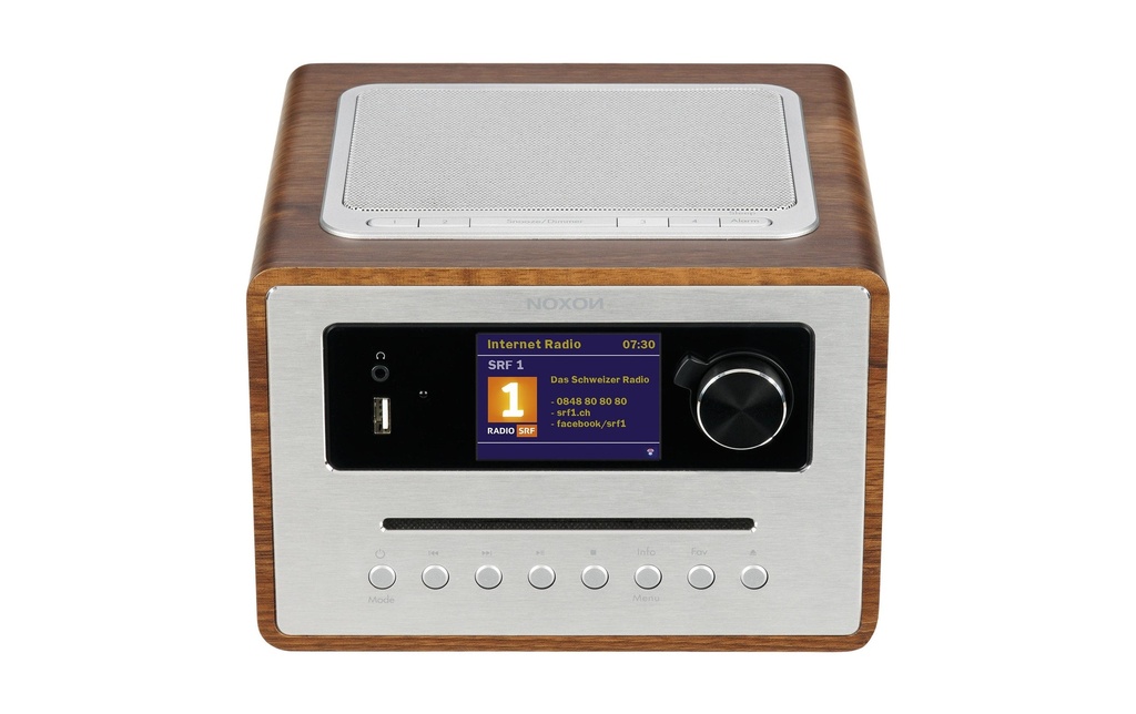 Noxon Radio DAB+ IRadio 500 CD – Walnuss