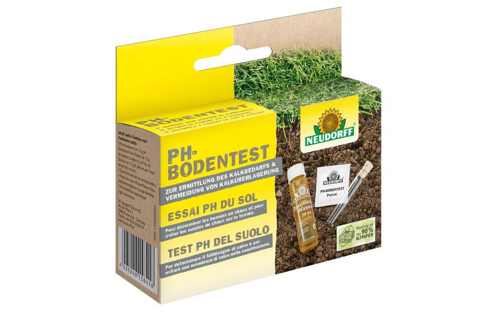 Neudorff Kits d’analyse de la teneur en éléments Test de sol Ph