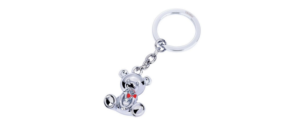 Troika Porte-clés Ours en peluche Bärnd Argent
