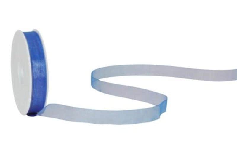 Spyk Bande d'organza Organsa 15 mm x 8 m, Bleu