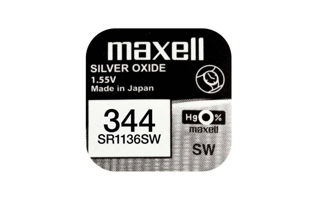 Maxell Europe LTD. Pile bouton 344 SR1136SW , 10 Pièce/s