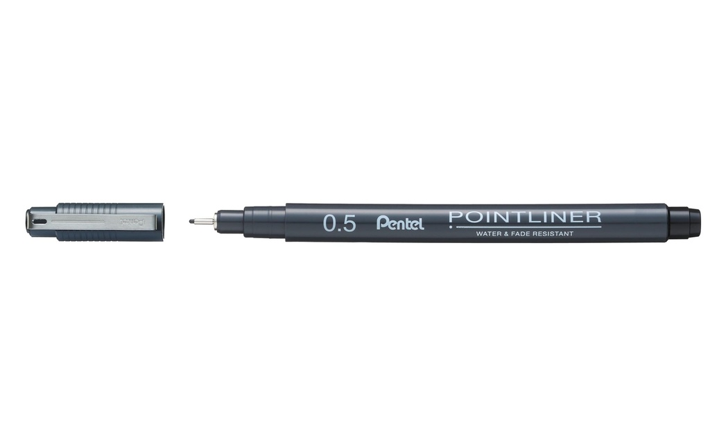 PENTEL Fineliner Pigment noir 0.5mm