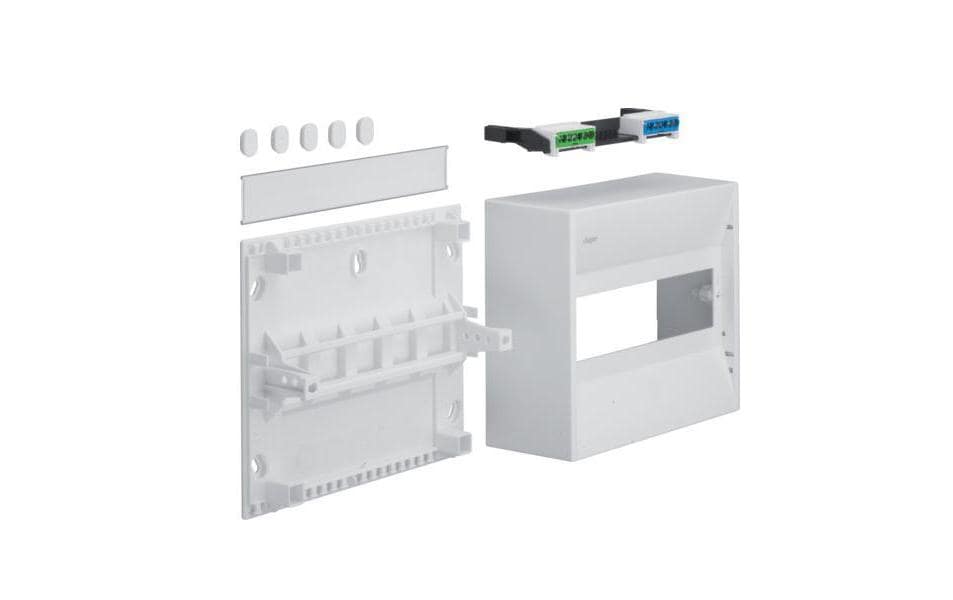 Hager Coffret électrique Gamma, 10PLE IP30 1xPE 1xN