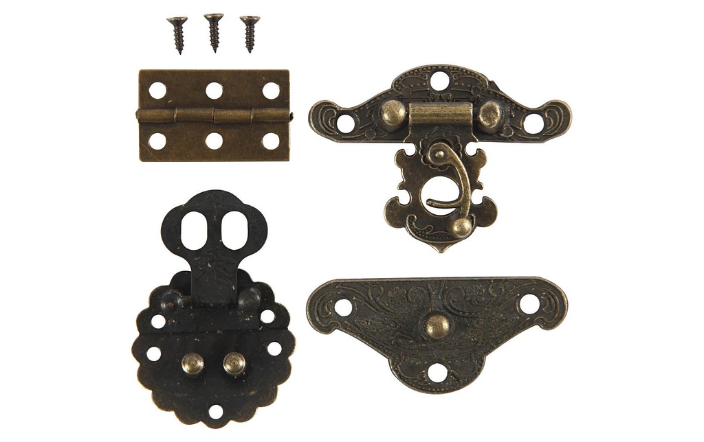 Creativ Company Raccord Set, 10 pièces, or antique