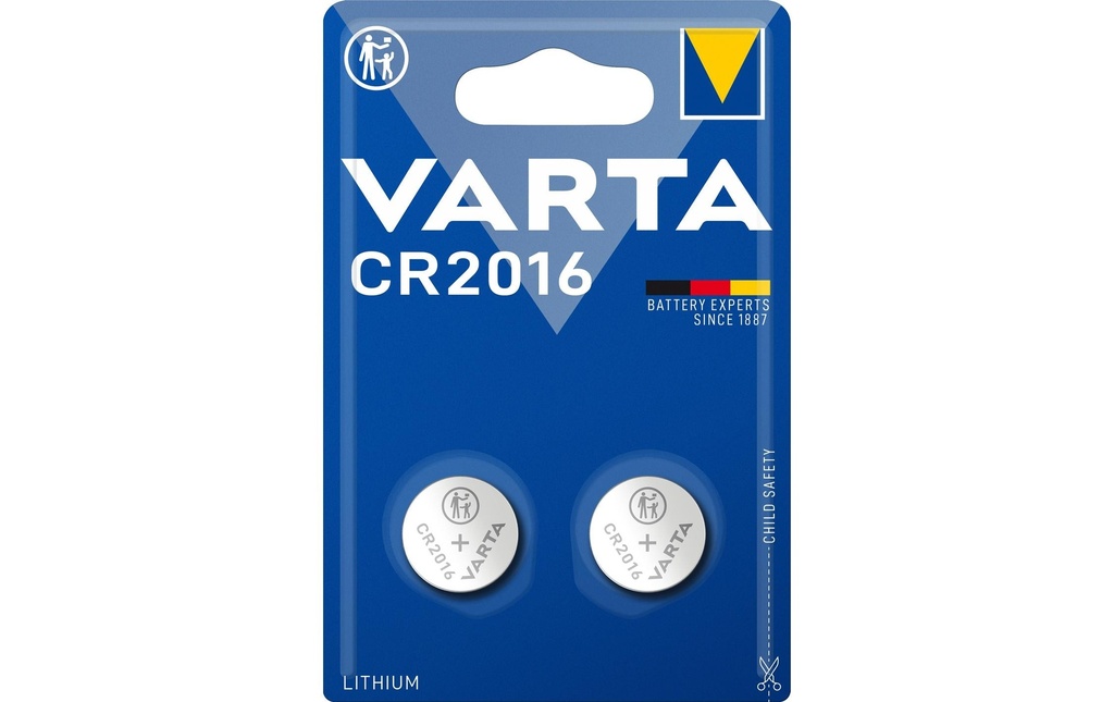 Varta Pile bouton CR2016 , 2 Pièce/s