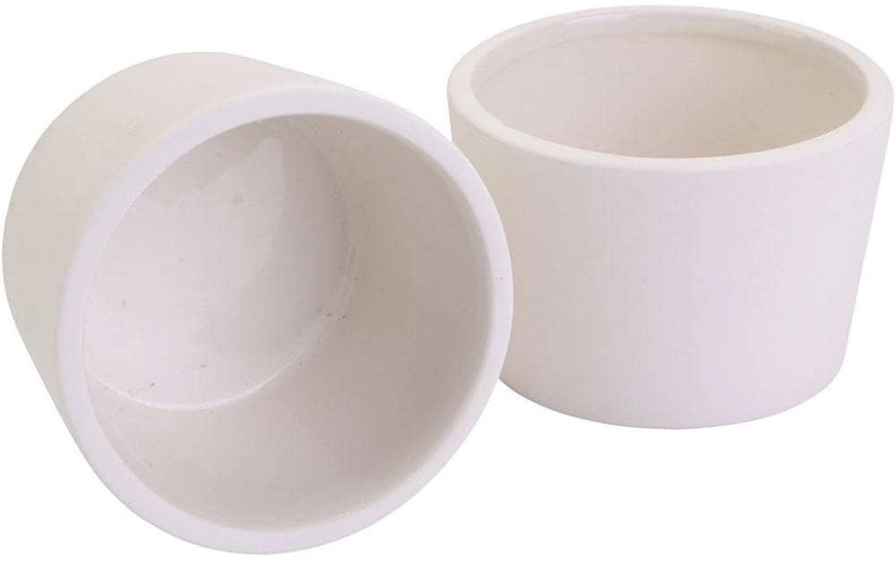 Creativ Company Pots en céramique 6 x 9 cm, 12 Pièce/s,  Blanc