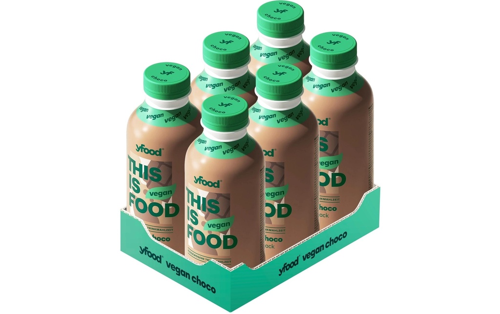 YFOOD Repas à boire végan choco 6 x 500 ml