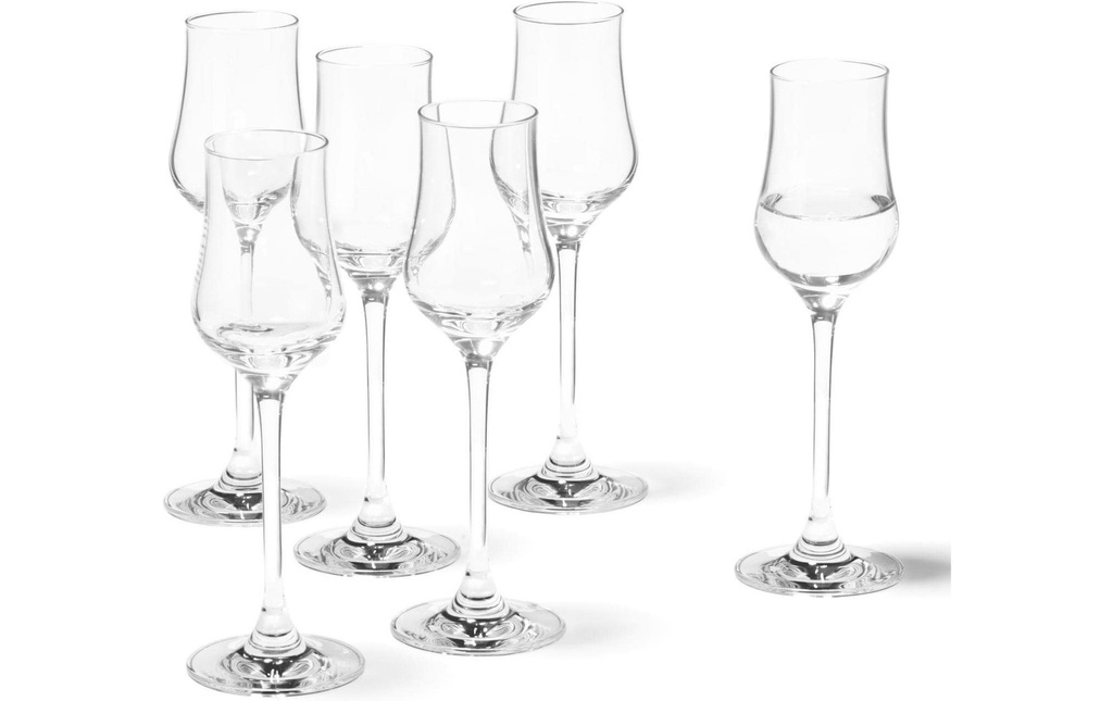 LEONARDO Verre à grappa Ciao 85 ml, 6 Pièce/s, Transparent 