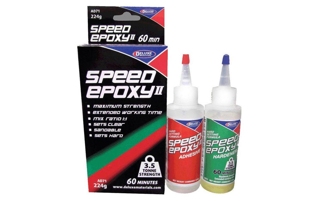 Deluxe Materials Colle pour modélisme Speed Epoxy II 60 min. 224 g