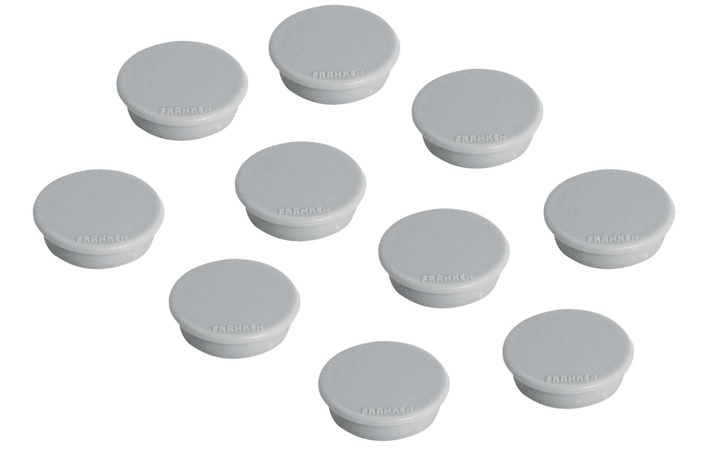 Franken Aimant Ø 13 mm, 10 Pièce/s, Gris