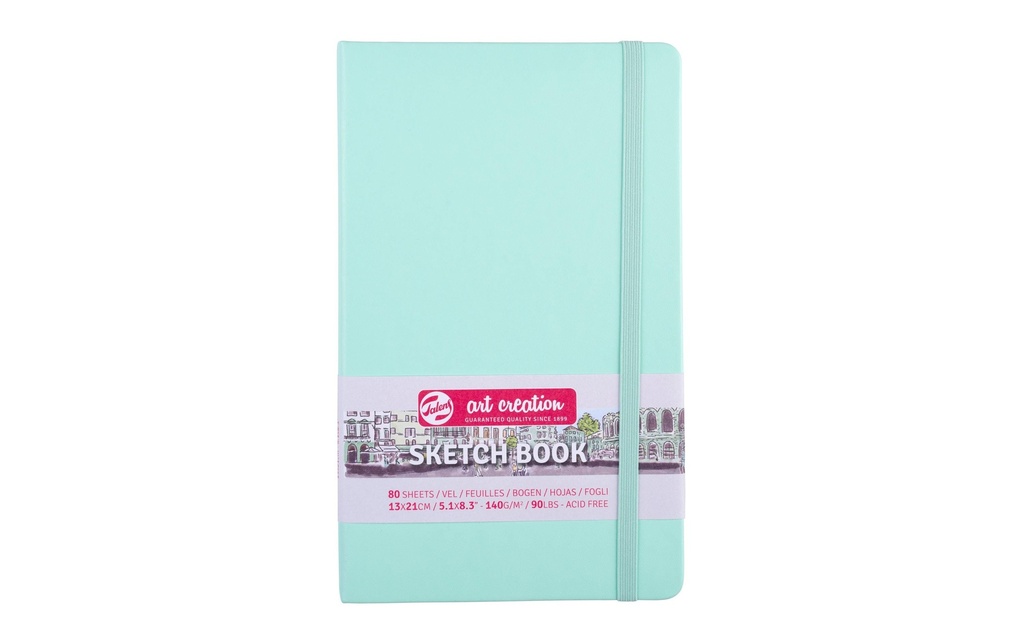 TALENS ART CREATION Carnet de croquis 13x21 menthe (160 pces)