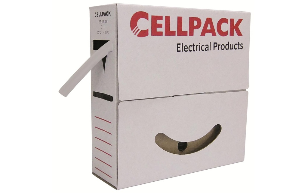 Cellpack AG Gaine thermorétractable 10 m x 6 mm Blanc