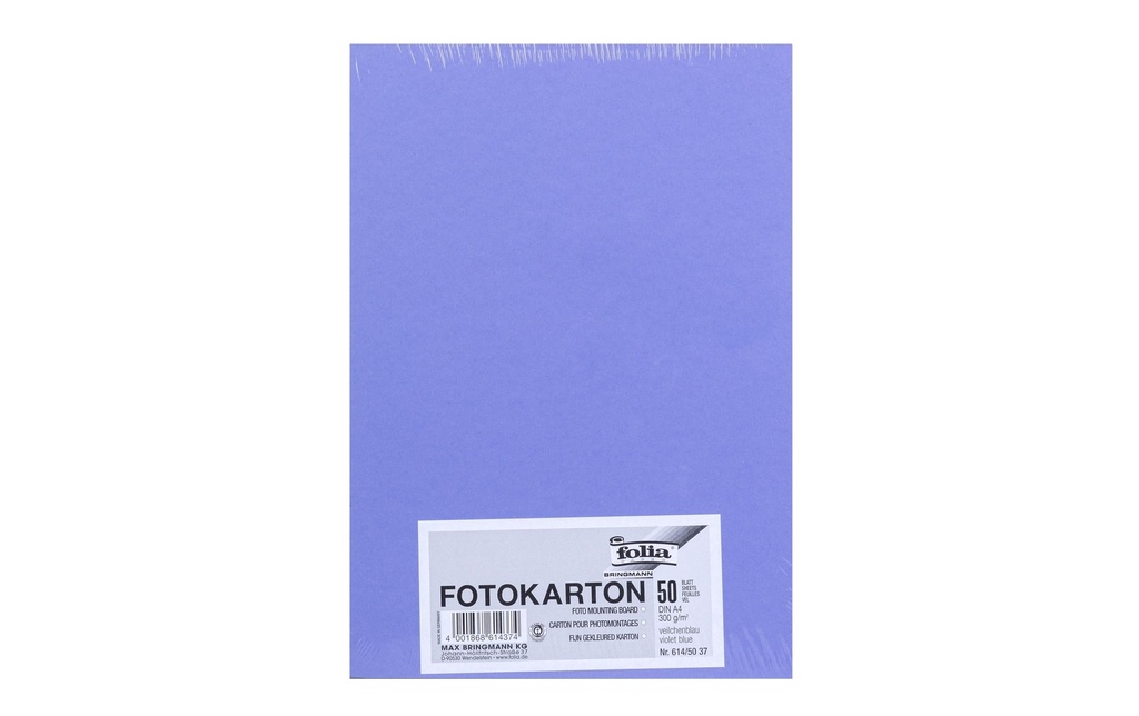 Folia Papier cartonné A4, 300 g/m², 50 feuilles, bleu violet