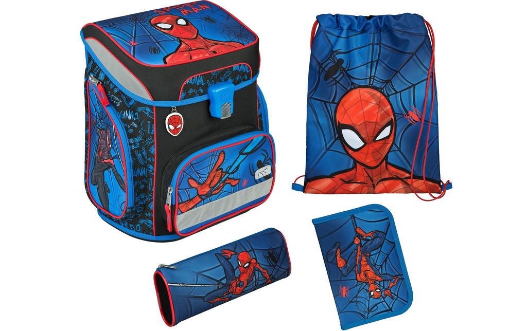 Scooli Set de cartable 5 pièces Spiderman, 18 l