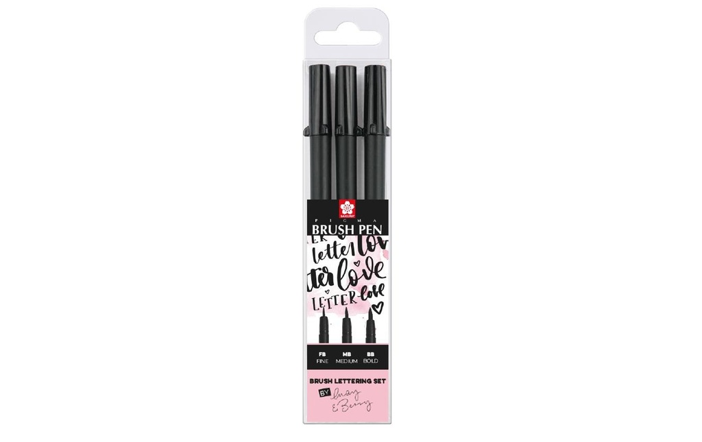 Sakura Brushpen 3 pièces, noir