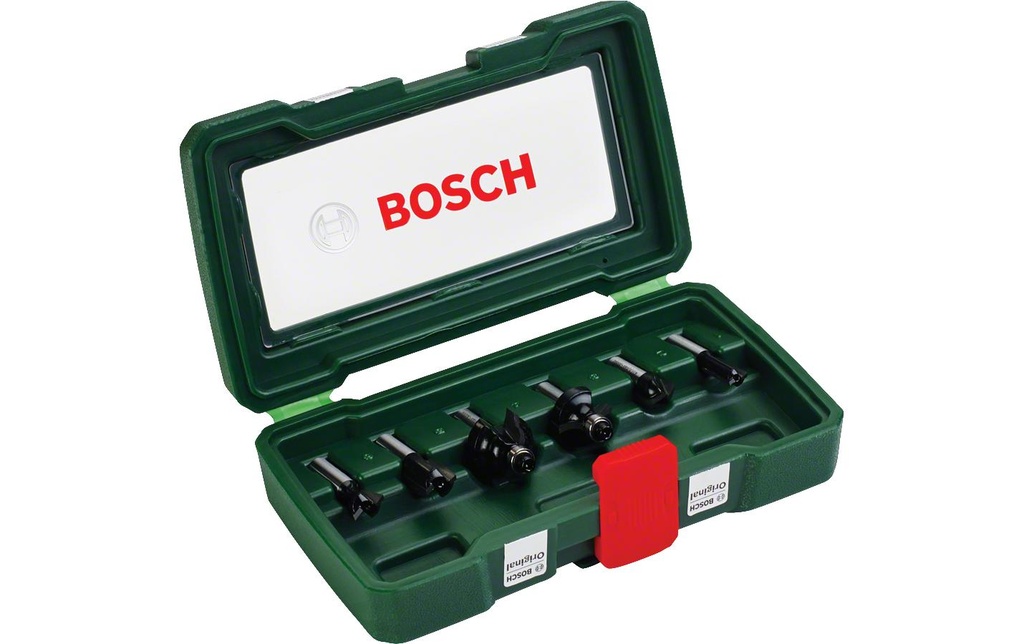 Bosch Kits de fraise HM 8 mm 6-pièces