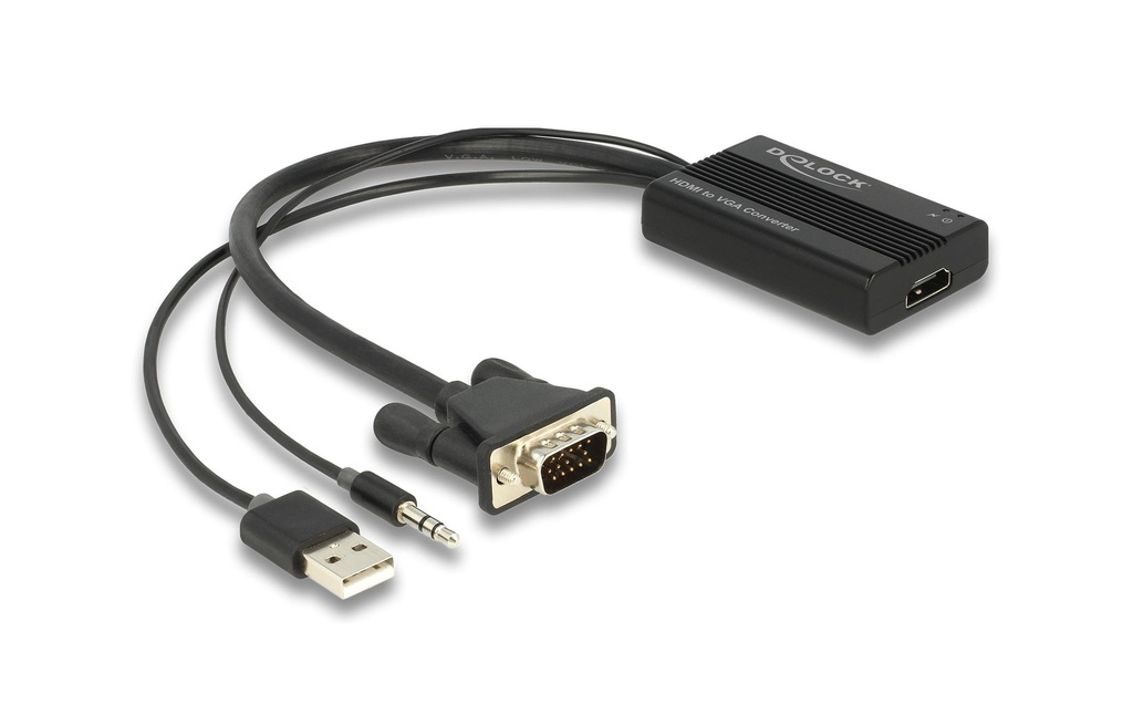 Delock Adaptateur avec audio HDMI - VGA