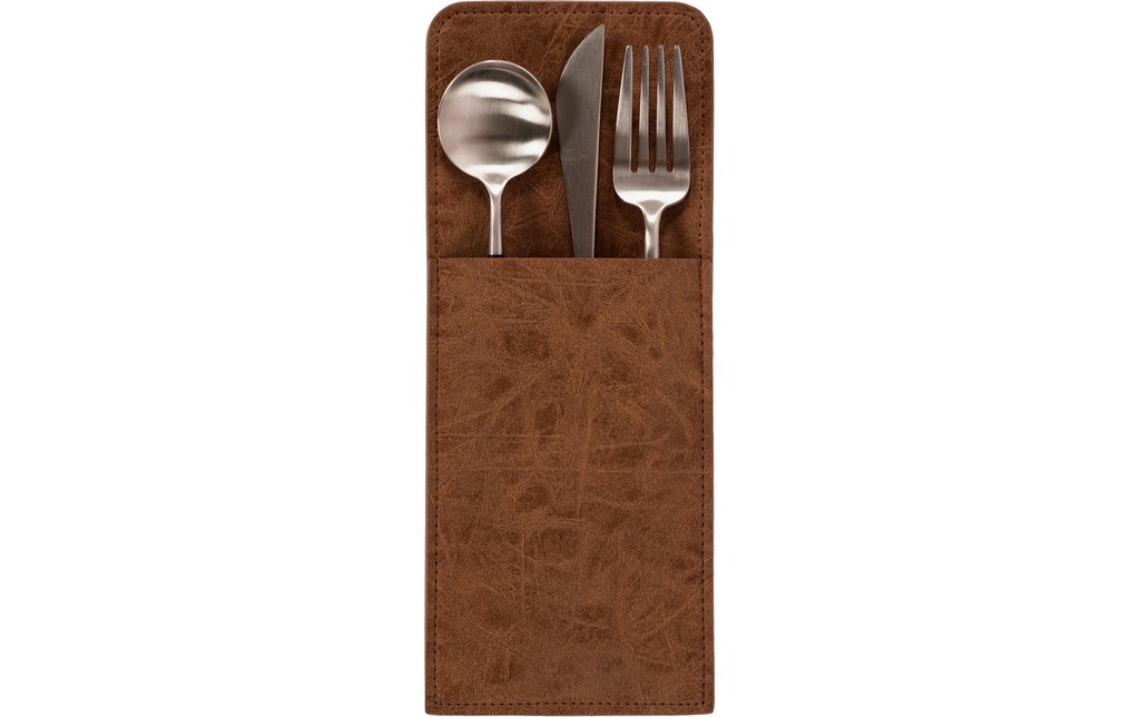 Tiseco Set de table Truman 10 cm x 25 cm, Noix