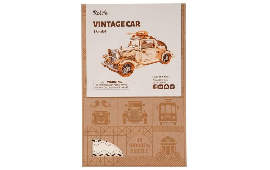 Rolife Kits de montage Vintage Car