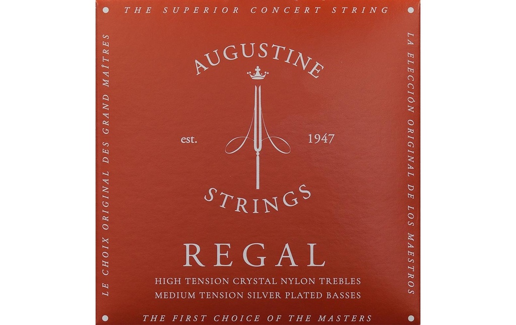 Augustine Cordes de guitare Regal Red – Medium