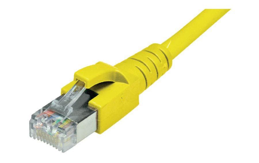 Dätwyler IT Infra Câble patch RJ-45 - RJ-45, Cat 6A, S/FTP, 2 m, Jaune