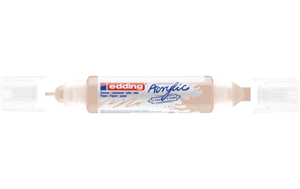 edding Marqueur acrylique 5400 Double Liner, Beige chaud