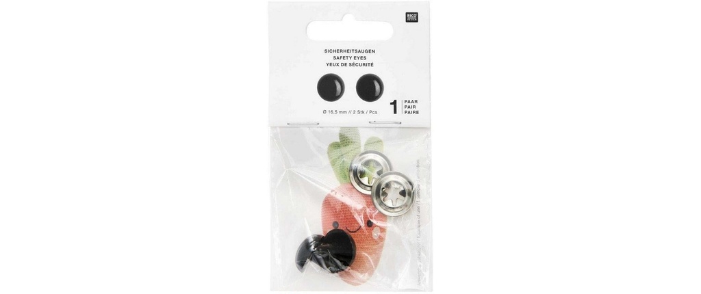 Rico Design Yeux de sécurité 16.5 mm 2 Pièce/s