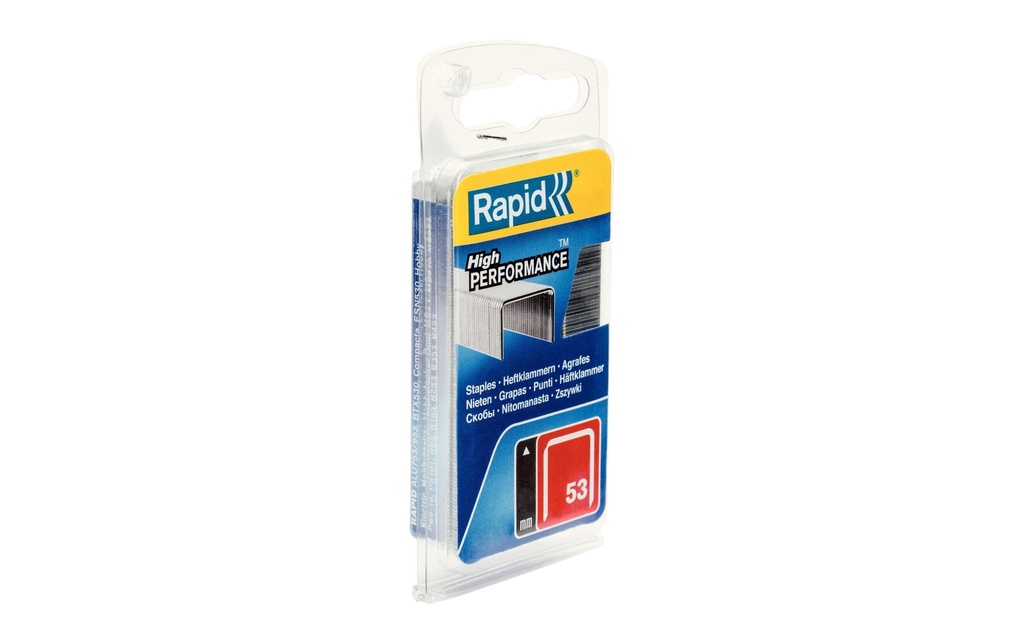 Rapid Agrafes fil fin Typ 53, 12 mm, 1080 pièces
