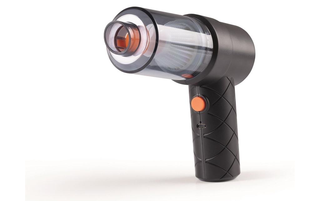 CLEANmaxx Aspirateur à main sans fil Orange/Noir
