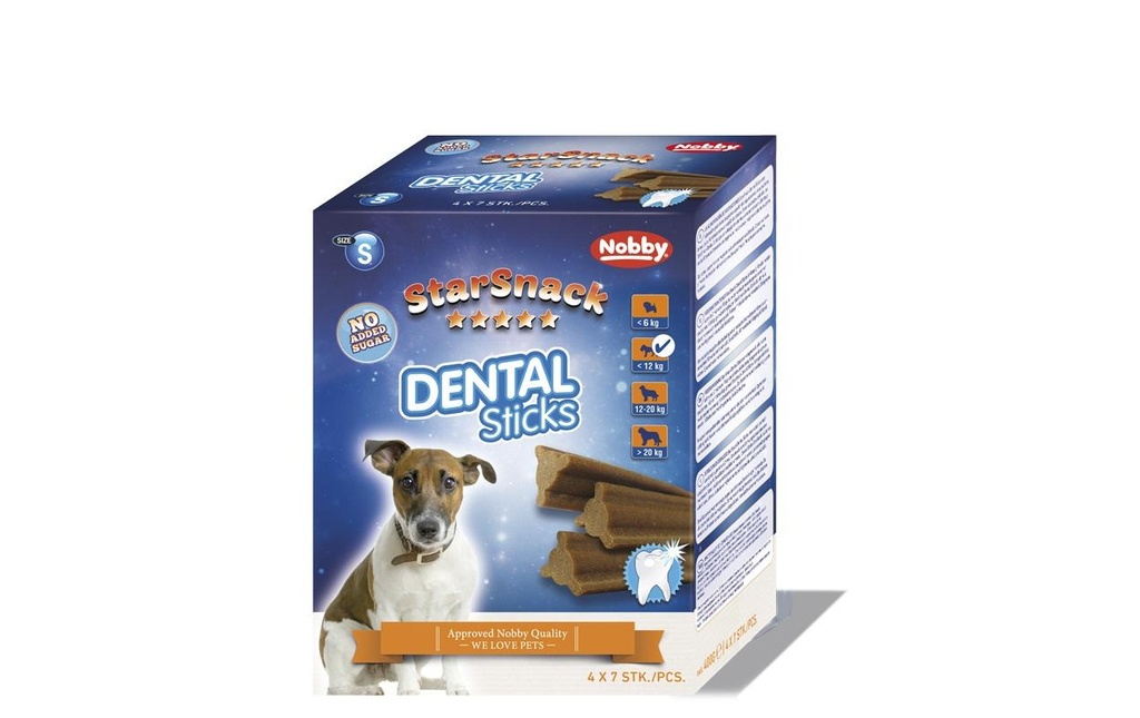 Nobby Produit à mâcher  StarSnack Dental Sticks petit, 28 pièces, 400 g
