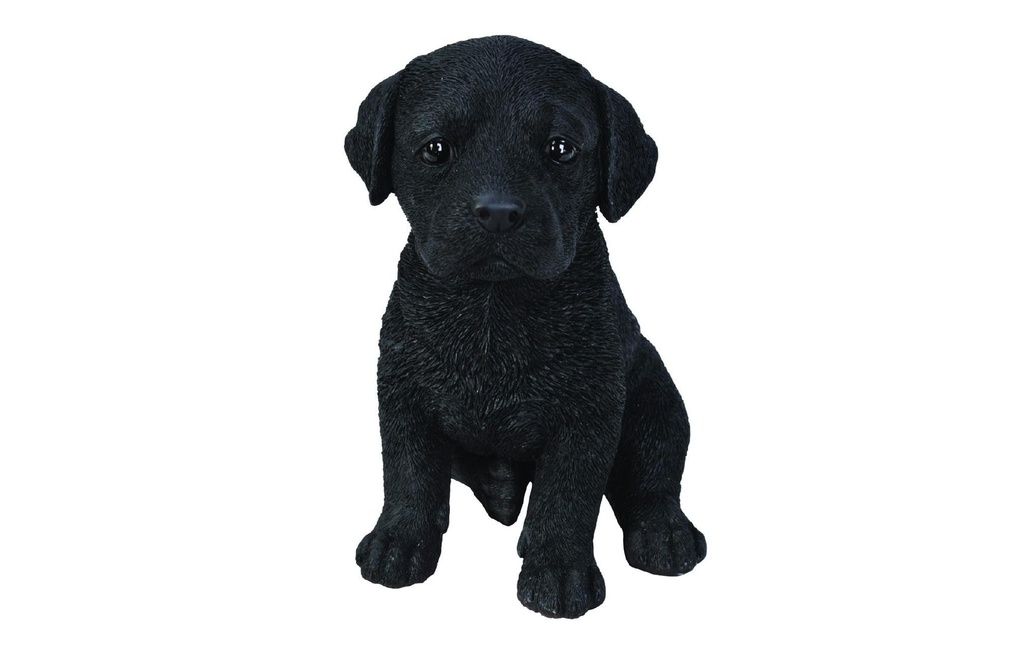 Vivid Arts Figure décorative Chiot Labrador, noir