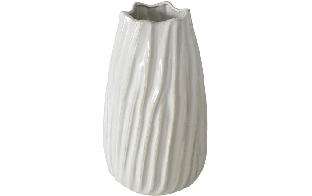 Boltze Vase Nanny 25.5 cm, Blanc