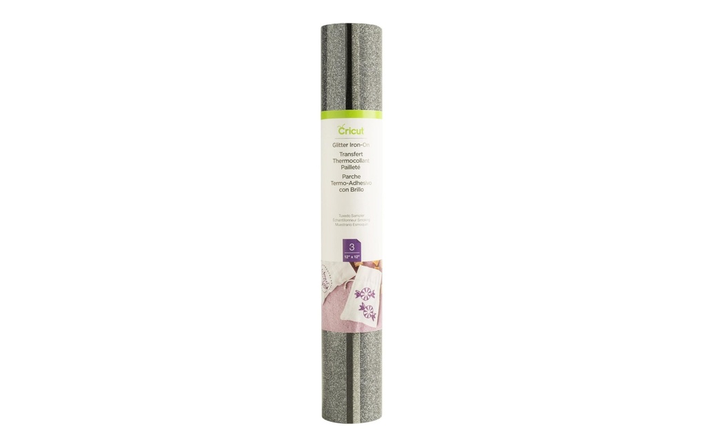 Cricut Film thermocollant Glitter Tuxedo 3 feuilles