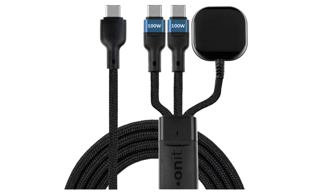 onit Câble USB 2.0 USB-C - 2x USB-C/Tapis de charge 1.2 m