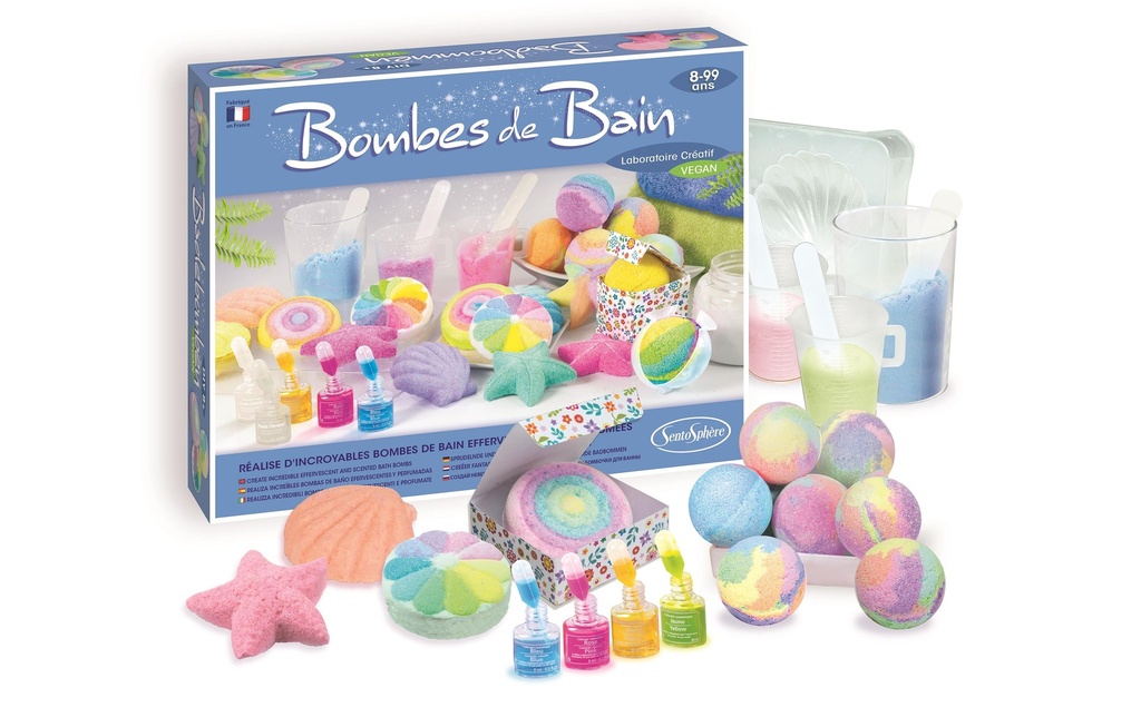 Sentosphere Kits de bricolage Laboratoire de bombes de bain