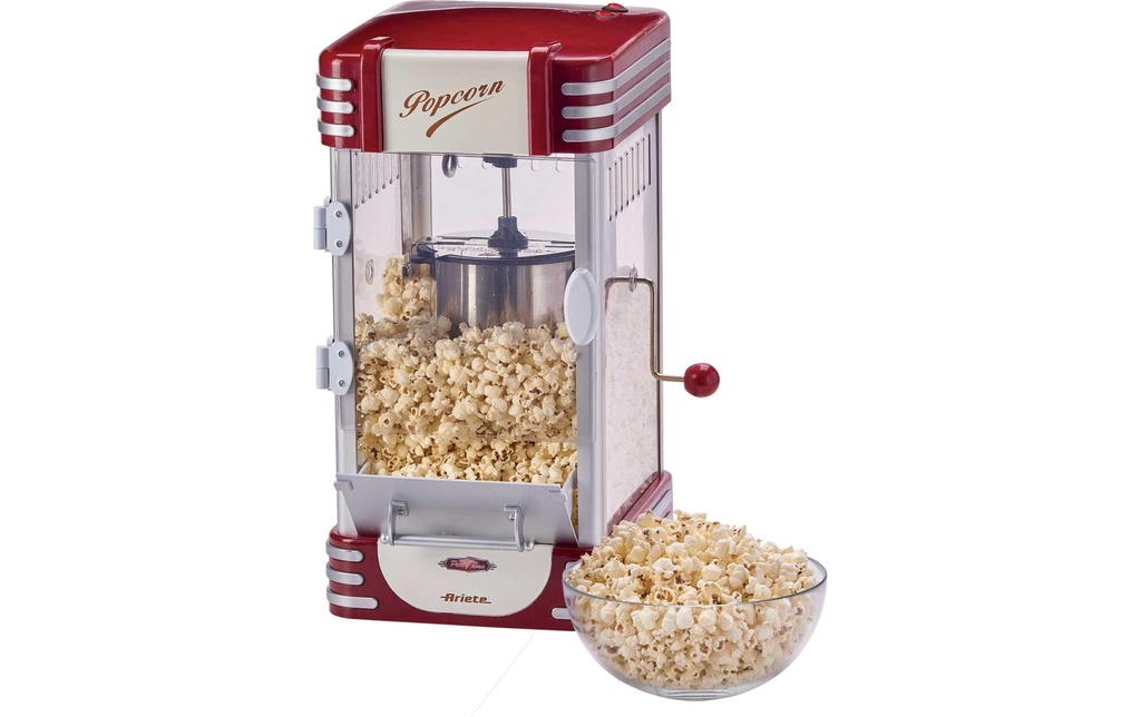 Ariete Machine à popcorn Vintage XL Rouge/Blanc