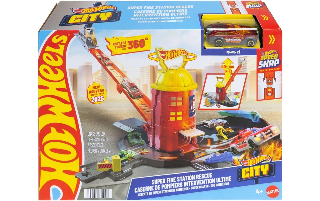 Hot Wheels City Super caserne de pompiers