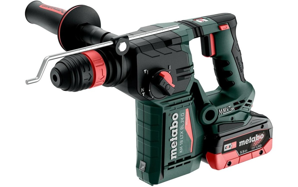 Metabo Marteau de forage et de burinage KH 18 LTX BL 24 Q, Kit